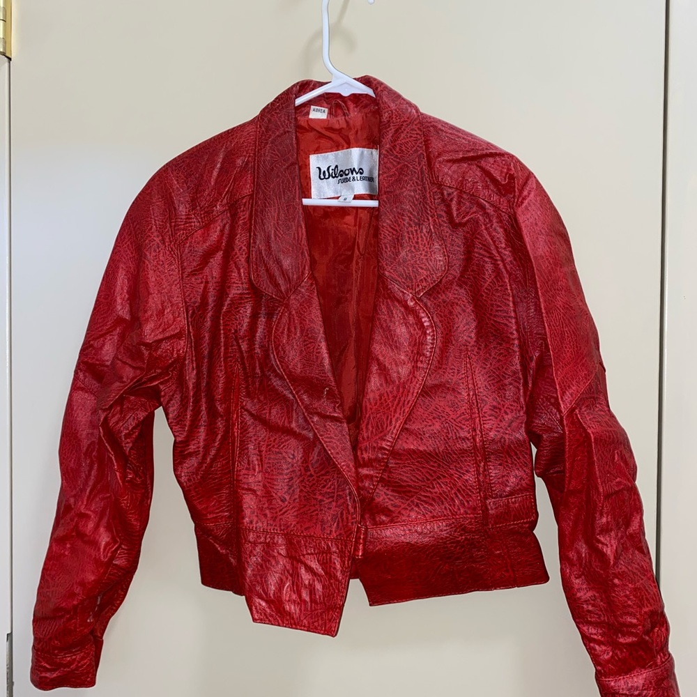 Wilson’s Suede & Leather Vintage 80’s Red Jacket